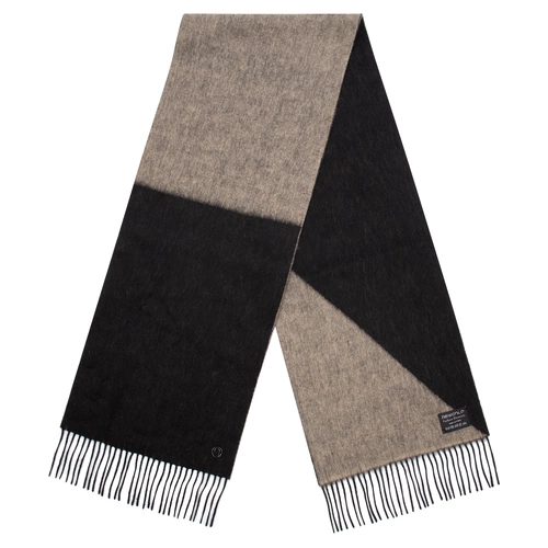 Шарф Charming, черный с бежевым Шарф Charming, черный с бежевым