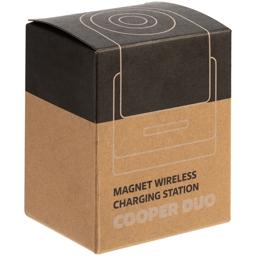 Зарядная станция с подсветкой Cooper Duo, черная Зарядная станция с подсветкой Cooper Duo, черная