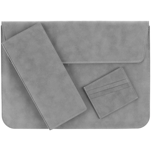 Чехол для карточек Nubuk, светло-серый Чехол для карточек Nubuk, светло-серый