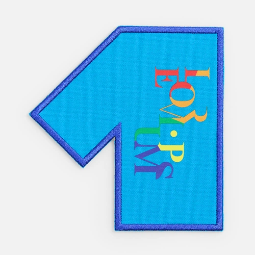 Шеврон из габардина Gabo M, голубой Шеврон из габардина Gabo M, голубой