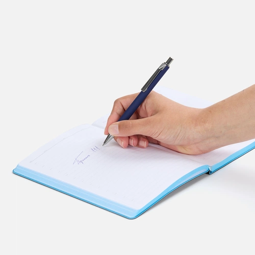 Ручка шариковая Lobby Soft Touch Chrome, синяя Ручка шариковая Lobby Soft Touch Chrome, синяя