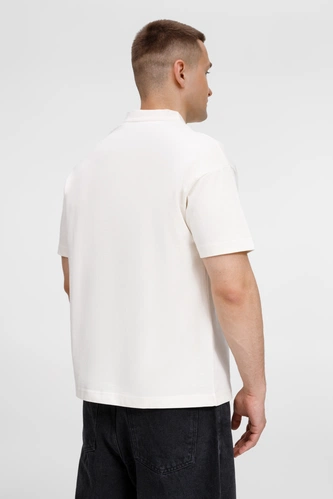 Футболка оверсайз унисекс Sinkopa, молочно-белая Футболка оверсайз унисекс Sinkopa, молочно-белая