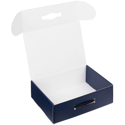 Коробка Matter Light, синяя, с черной ручкой Коробка Matter Light, синяя, с черной ручкой