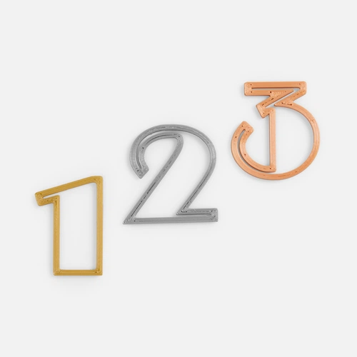 Подвеска Symbol, 3D-печать на заказ, цифра 2 Подвеска Symbol, 3D-печать на заказ, цифра 2