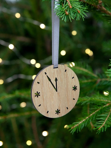 Деревянная подвеска Christmate, часы Деревянная подвеска Christmate, часы