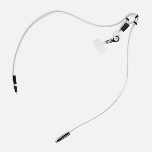 Кабель-ланьярд energyFlex Power Delivery 60 Вт, белый Кабель-ланьярд energyFlex Power Delivery 60 Вт, белый