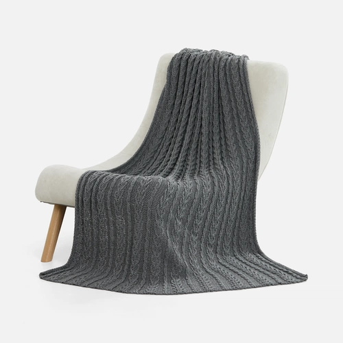 Плед Eloisa, серый меланж Плед Eloisa, серый меланж