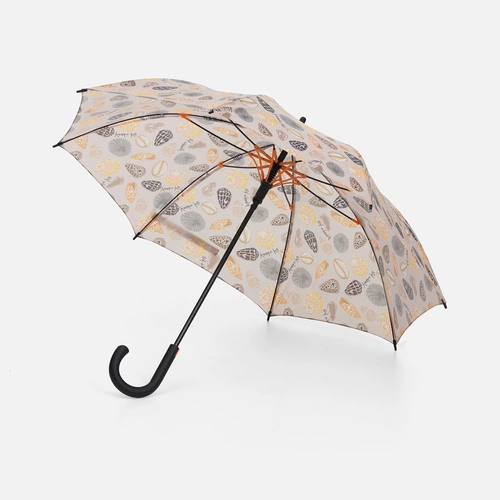 Зонт-трость Undercolor с полной запечаткой на заказ, с оранжевыми спицами Зонт-трость Undercolor с полной запечаткой на заказ, с оранжевыми спицами