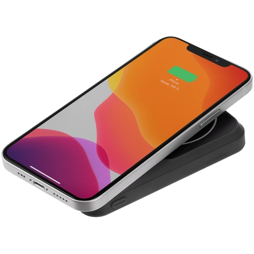 Магнитный беспроводной аккумулятор Top Force, 10 000 мАч, черный Магнитный беспроводной аккумулятор Top Force, 10 000 мАч, черный