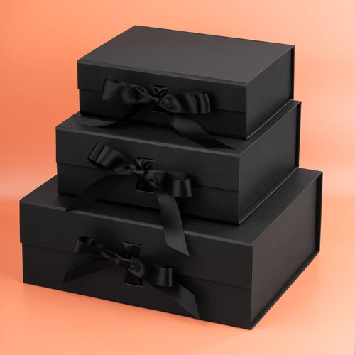 Коробка складная Rusetti, L, черная Коробка складная Rusetti, L, черная