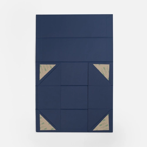 Коробка складная под бутылку Color Jacket Fold, темно-синяя Коробка складная под бутылку Color Jacket Fold, темно-синяя