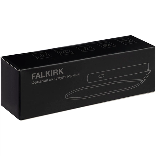 Фонарик аккумуляторный Falkirk, белый Фонарик аккумуляторный Falkirk, белый
