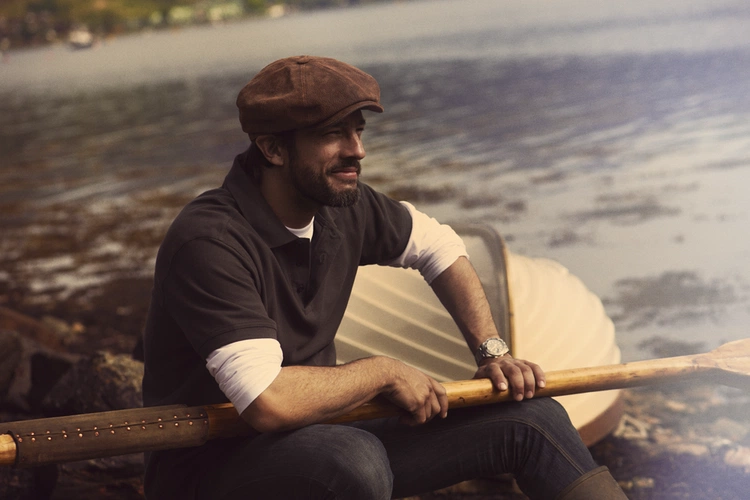 Рубашка поло мужская Morton, темно-синяя Рубашка поло мужская Morton, темно-синяя