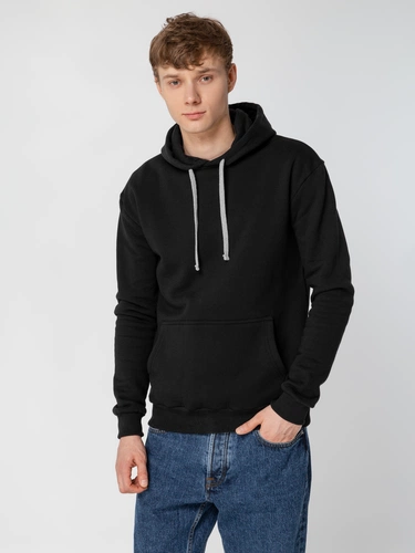 Толстовка с капюшоном Unit Kirenga Heavy, черная Толстовка с капюшоном Unit Kirenga Heavy, черная