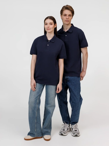 Рубашка поло унисекс Pacific, кобальт (темно-синяя) Рубашка поло унисекс Pacific, кобальт (темно-синяя)