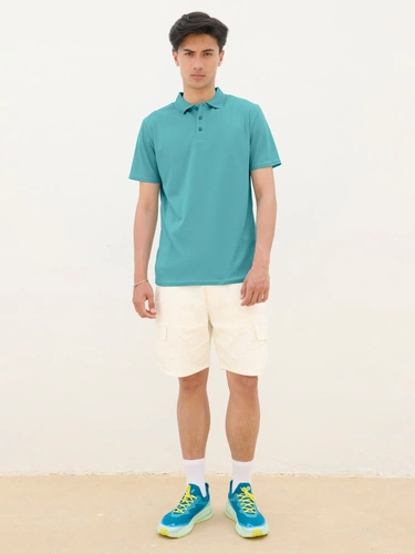 Рубашка поло унисекс Pitcher, белая Рубашка поло унисекс Pitcher, белая