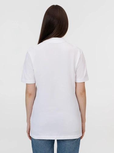 Рубашка поло унисекс Pulse, белая Рубашка поло унисекс Pulse, белая