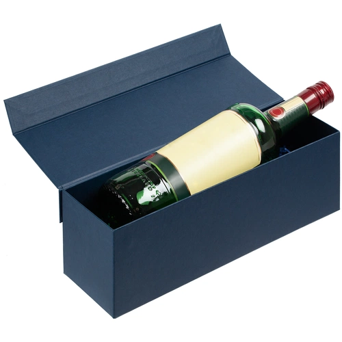 Коробка под бутылку Color Jacket, синяя Коробка под бутылку Color Jacket, синяя