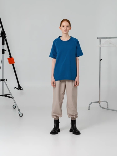 Футболка унисекс Vozduh 1.0, синяя Футболка унисекс Vozduh 1.0, синяя