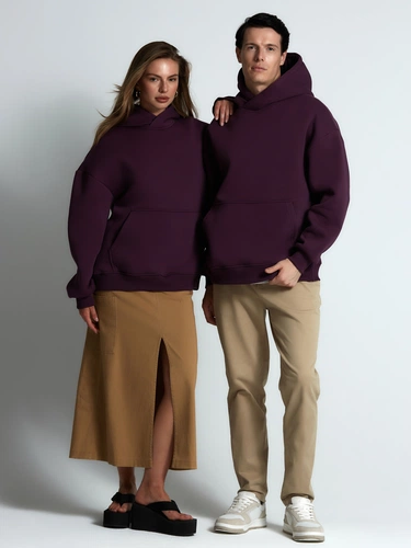 Худи Kulonga Oversize, фиолетовое Худи Kulonga Oversize, фиолетовое