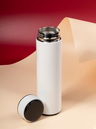 Смарт-бутылка с заменяемой батарейкой Long Therm, белая Смарт-бутылка с заменяемой батарейкой Long Therm, белая