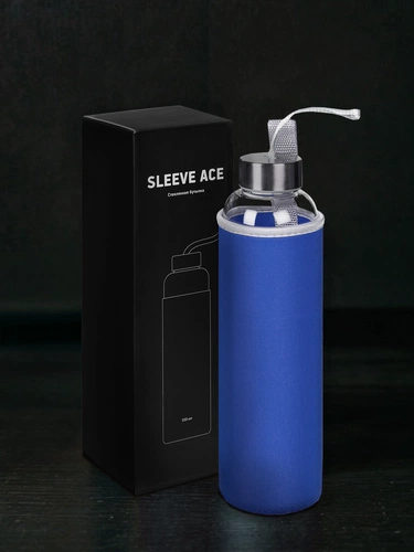 Бутылка для воды Sleeve Ace, синяя Бутылка для воды Sleeve Ace, синяя