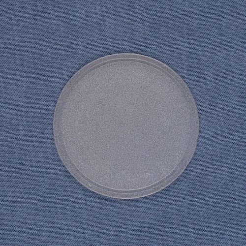 Лейбл из ПВХ Dzeta Round, L, прозрачный Лейбл из ПВХ Dzeta Round, L, прозрачный