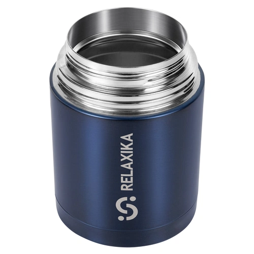 Термос для еды Relaxika 700, темно-синий Термос для еды Relaxika 700, темно-синий