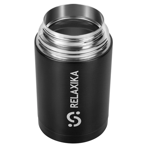Термос для еды Relaxika 1000, черный Термос для еды Relaxika 1000, черный