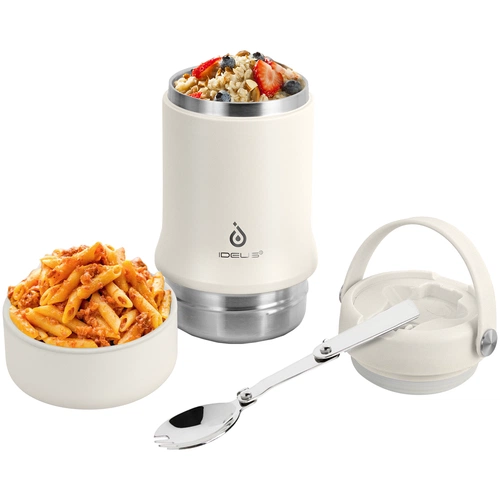 Термос для еды Tabenodo, белый (молочный) Термос для еды Tabenodo, белый (молочный)