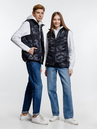 Жилет с подогревом Thermalli Valmorel, серый камуфляж Жилет с подогревом Thermalli Valmorel, серый камуфляж