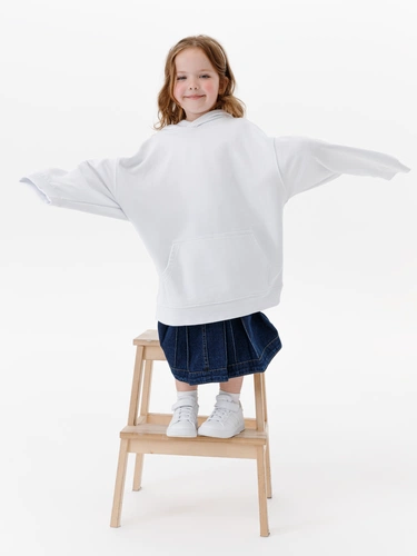 Худи детское оверсайз Houdini, белое Худи детское оверсайз Houdini, белое