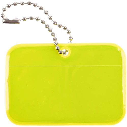 Светоотражатель Spare Care, прямоугольник, желтый неон Светоотражатель Spare Care, прямоугольник, желтый неон