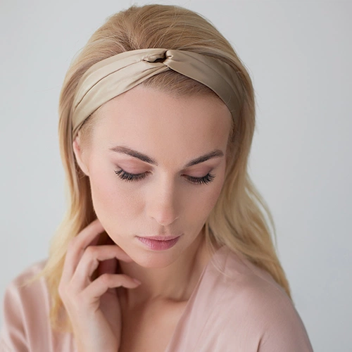 Повязка для волос Essential, бежевая Повязка для волос Essential, бежевая