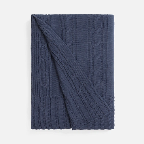 Плед Remitti, серо-синий (сланец) Плед Remitti, серо-синий (сланец)