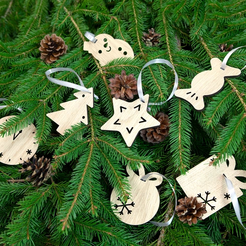 Деревянная подвеска Christmate, звезда Деревянная подвеска Christmate, звезда