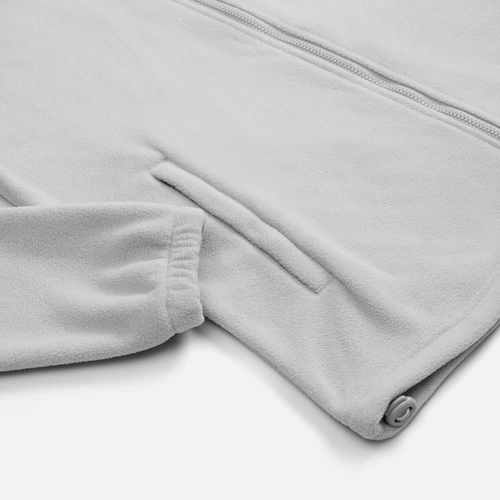 Куртка флисовая унисекс Nebo, светло-серая Куртка флисовая унисекс Nebo, светло-серая