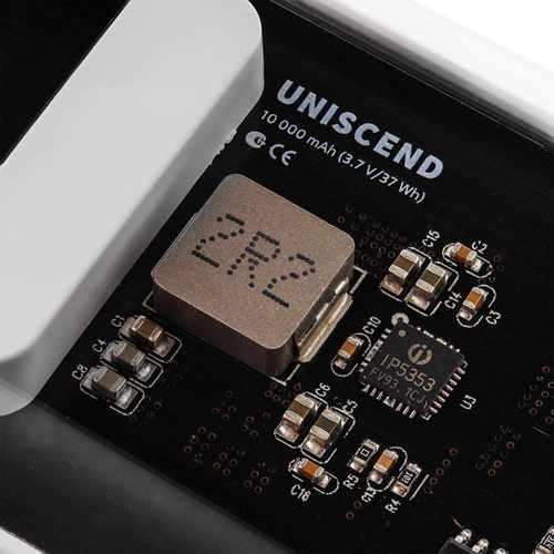 Аккумулятор с быстрой зарядкой Trellis Geek 10000 мАч, белый Аккумулятор с быстрой зарядкой Trellis Geek 10000 мАч, белый