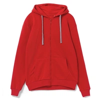 Толстовка на молнии с капюшоном Unit Siverga, красная
