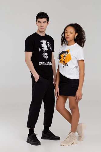 Футболка женская «Меламед. Bjork», белая Футболка женская «Меламед. Bjork», белая