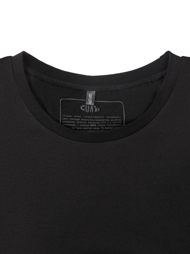 Футболка оверсайз «Внутренний Рим», черная Футболка оверсайз «Внутренний Рим», черная