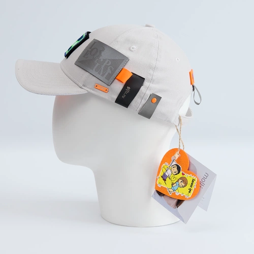 Бейсболка Spiker, серая с белым с кастомизацией Бейсболка Spiker, серая с белым с кастомизацией