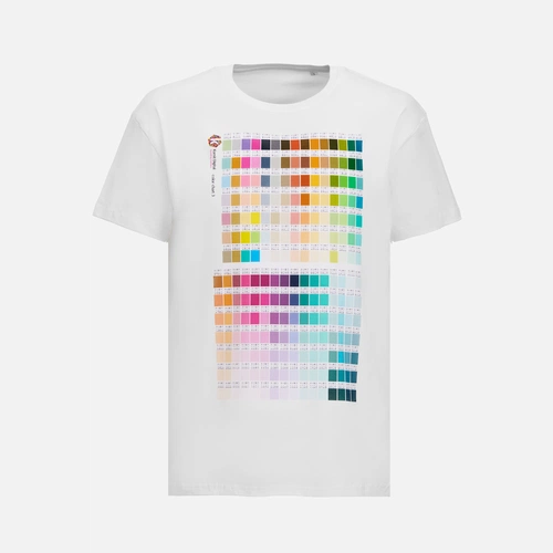 Футболка T-bolka 160 с DTG-печатью Kornit Color Сhart 3, белая, размер L Футболка T-bolka 160 с DTG-печатью Kornit Color Сhart 3, белая, размер L