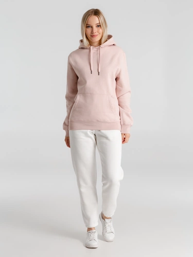 Толстовка с капюшоном унисекс King, розовая Толстовка с капюшоном унисекс King, розовая