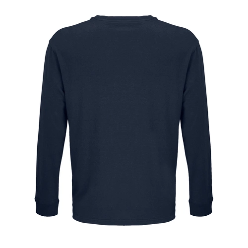 Футболка унисекс с длинным рукавом Pioneer LSL, темно-синяя Футболка унисекс с длинным рукавом Pioneer LSL, темно-синяя