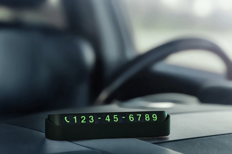 Парковочная визитка Litera, черная Парковочная визитка Litera, черная