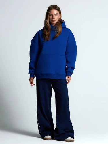 Худи Kulonga Oversize, ярко-синее Худи Kulonga Oversize, ярко-синее