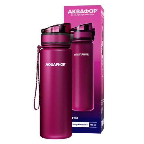 Бутылка-фильтр «Аквафор Сити», ярко-розовая (фуксия) Бутылка-фильтр «Аквафор Сити», ярко-розовая (фуксия)