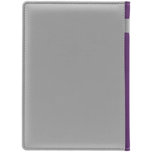 Ежедневник Spain Shall на заказ, недатированный, серый с фиолетовым Ежедневник Spain Shall на заказ, недатированный, серый с фиолетовым