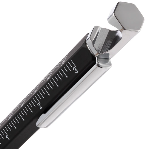 Ручка шариковая Numeric, мультиинструмент, черная Ручка шариковая Numeric, мультиинструмент, черная